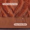 decorUhome Fall Decorative Throw Pillow Covers 18x18, Soft Plush Faux Wool Couch Pillow Covers for Home, Set of 2, Rust